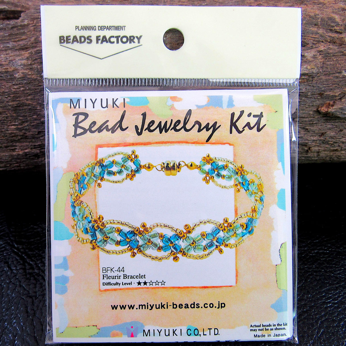 Miyuki Bead Jewelry Kit Fleurir Bracelet • Japanese DIY Beaded Bracelet Kit • Seed Bead Jewelry Craft Kit from Miyuki Beads Japan - BFK-44