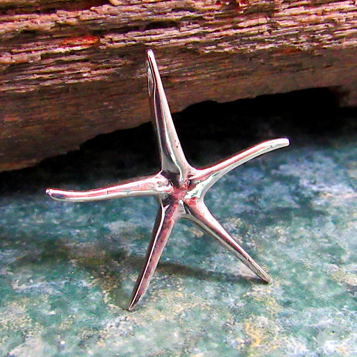 925 Starfish Slide Pendant – Solid Sterling Silver Ocean Inspired Jewelry - Beach Lover Gift