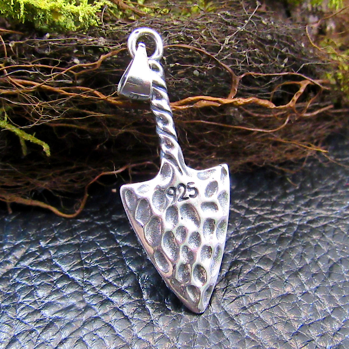 Solid 925 Sterling Silver Viking Valknut Thor Hammer Pendant Norse Rune Jewelry