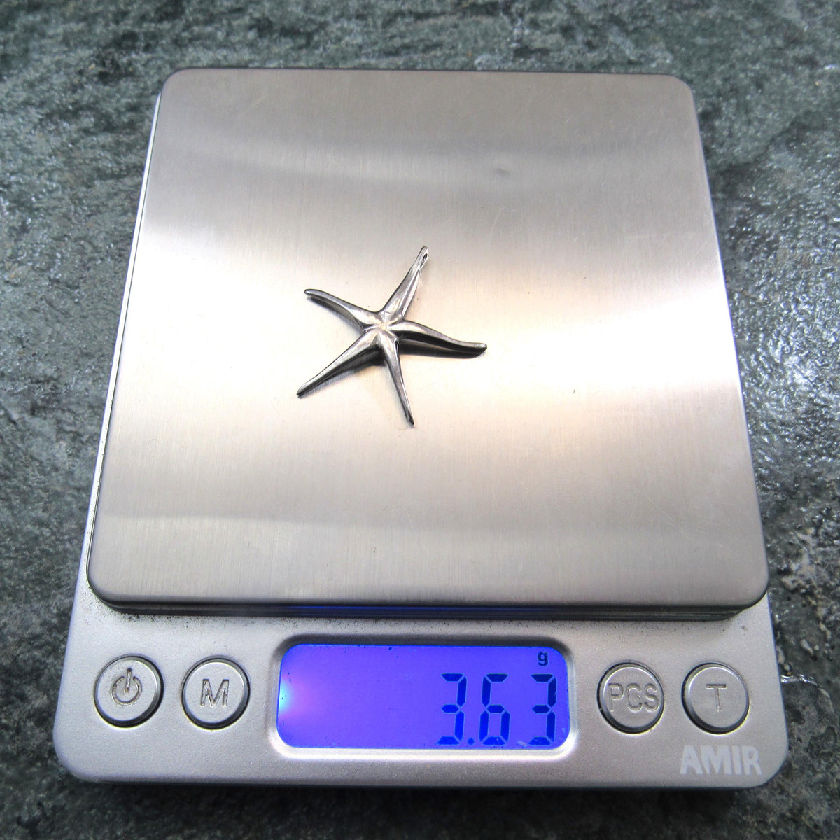 925 Starfish Slide Pendant – Solid Sterling Silver Ocean Inspired Jewelry - Beach Lover Gift