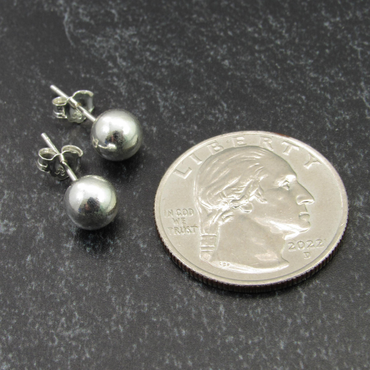 Solid 925 Sterling Silver Ball Stud Earrings – Round Spheres – 2mm 3mm 4mm 5mm 6mm 7mm 8mm 9mm 10mm 11mm – Simple Studs for Men & Women