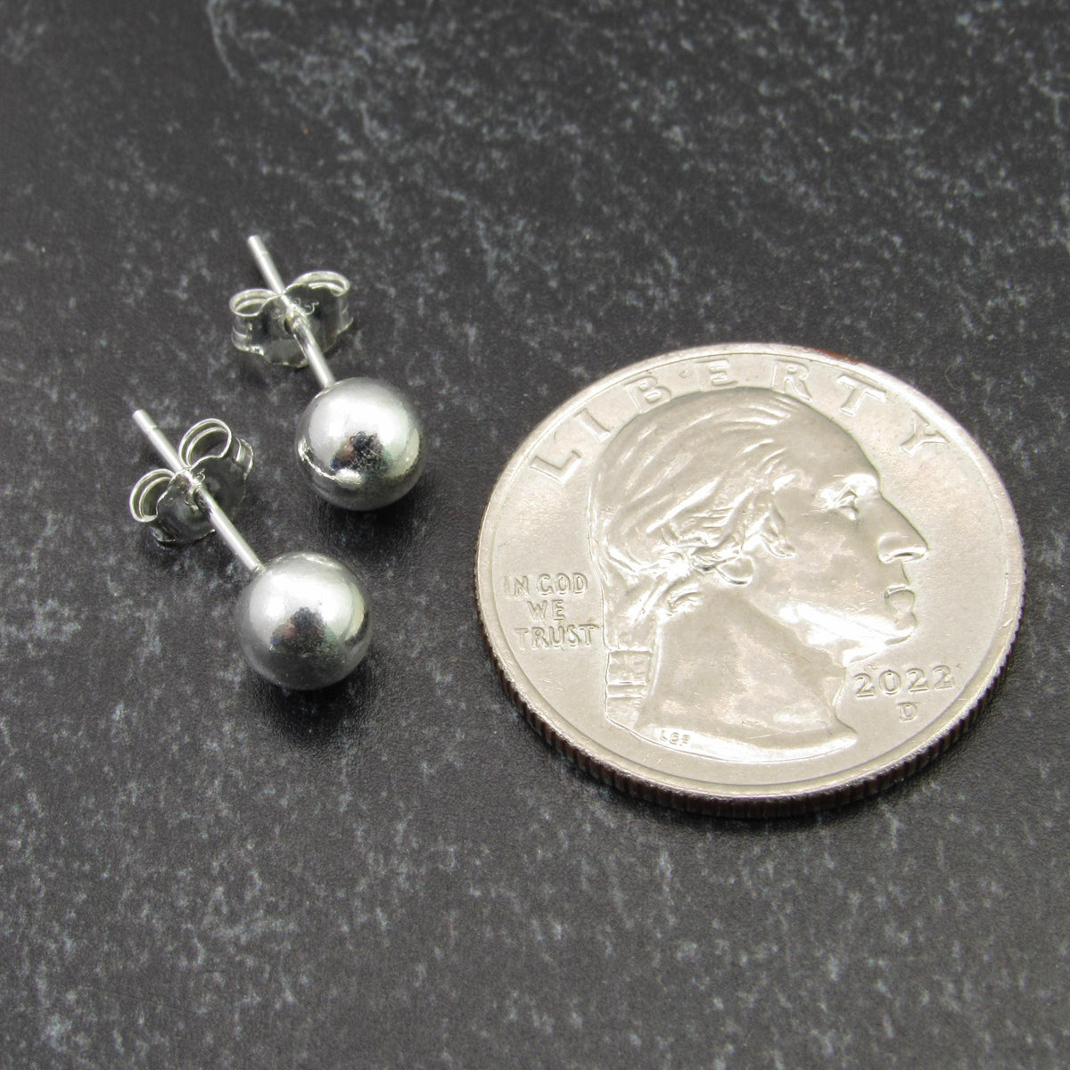 Solid 925 Sterling Silver Ball Stud Earrings – Round Spheres – 2mm 3mm 4mm 5mm 6mm 7mm 8mm 9mm 10mm 11mm – Simple Studs for Men & Women