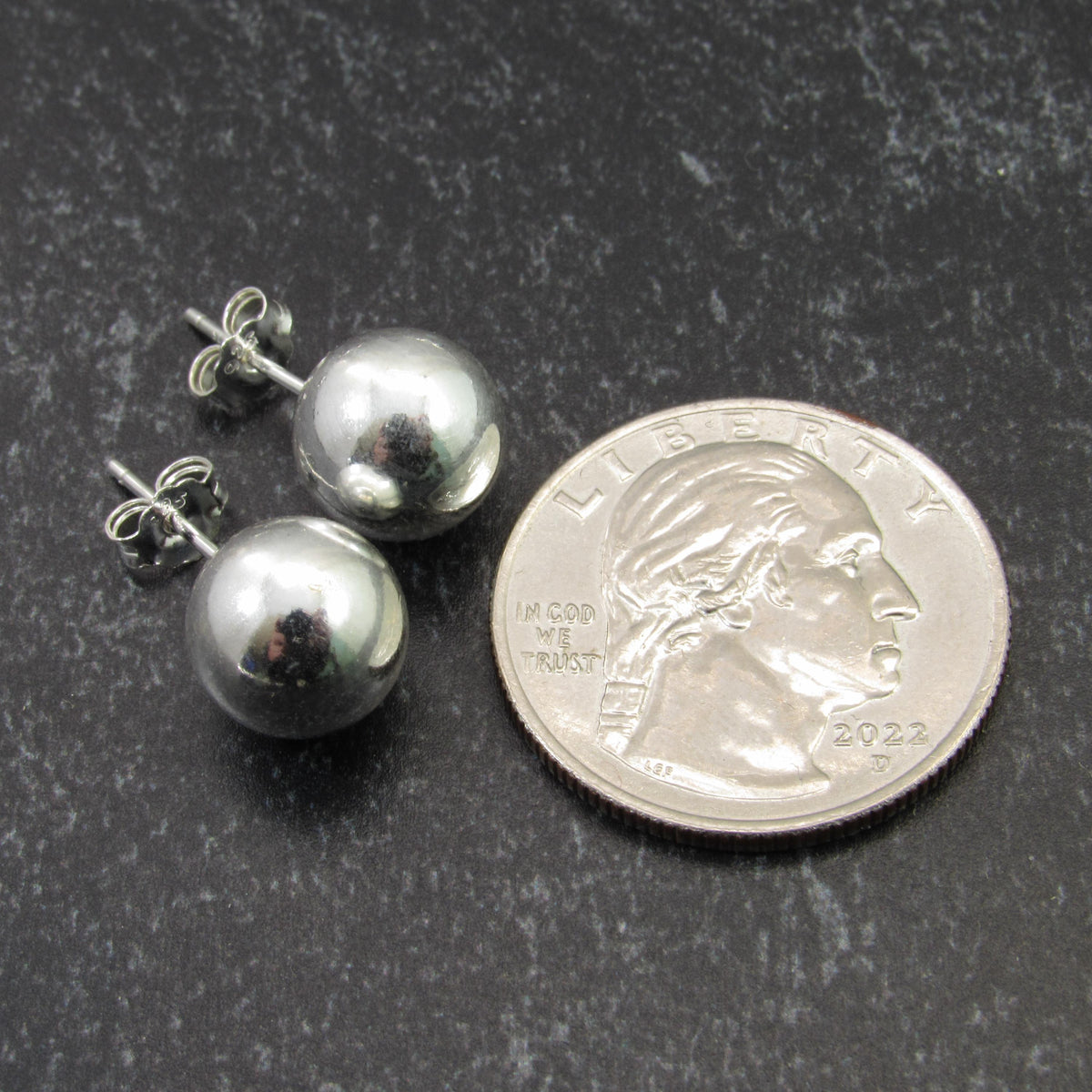 Solid 925 Sterling Silver Ball Stud Earrings – Round Spheres – 2mm 3mm 4mm 5mm 6mm 7mm 8mm 9mm 10mm 11mm – Simple Studs for Men & Women