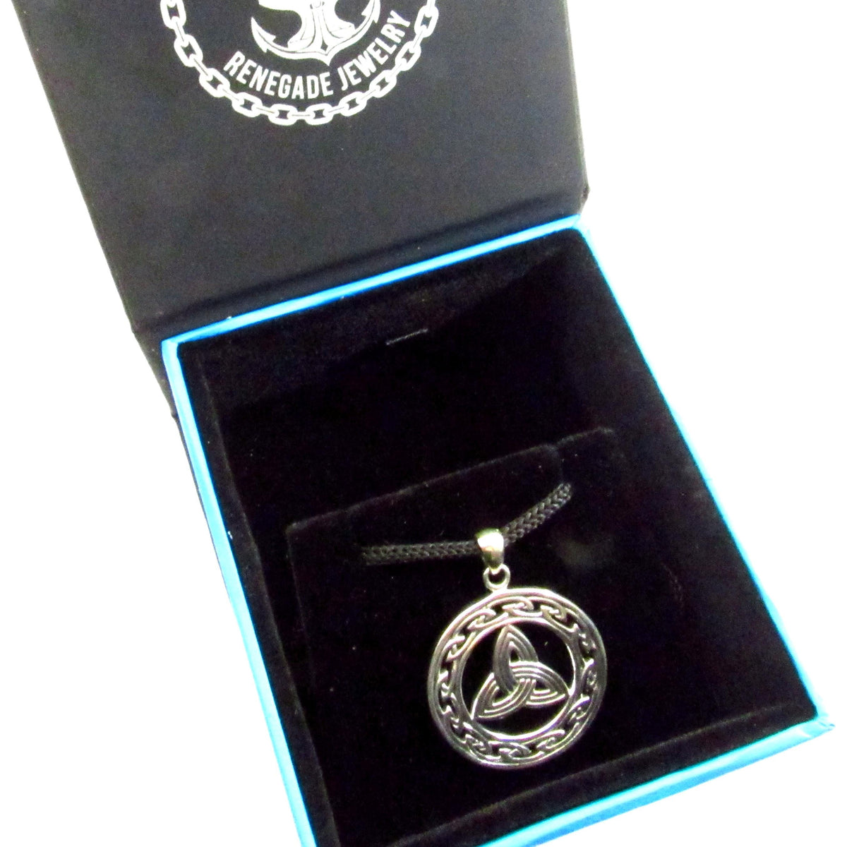 Eternal Triquetra Talisman Pendant Necklace – Celtic Trinity Knot Protection Amulet in Solid 925 Sterling Silver