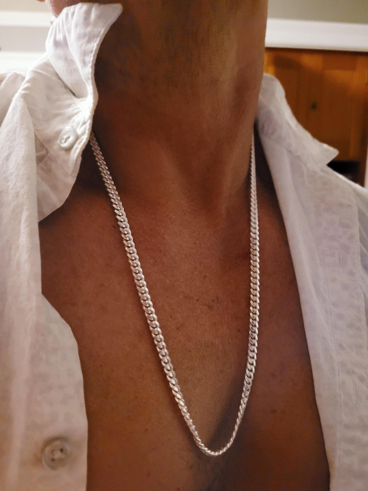Solid 925 Sterling Silver Miami Cuban Link Chain – Italian Necklace or Bracelet – 3.5mm–9.2mm, 7"-30" Inches, Heavy Cuban Chain for Men