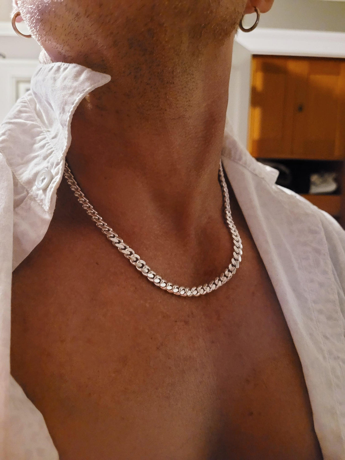 Solid 925 Sterling Silver Miami Cuban Link Chain – Italian Necklace or Bracelet – 3.5mm–9.2mm, 7"-30" Inches, Heavy Cuban Chain for Men