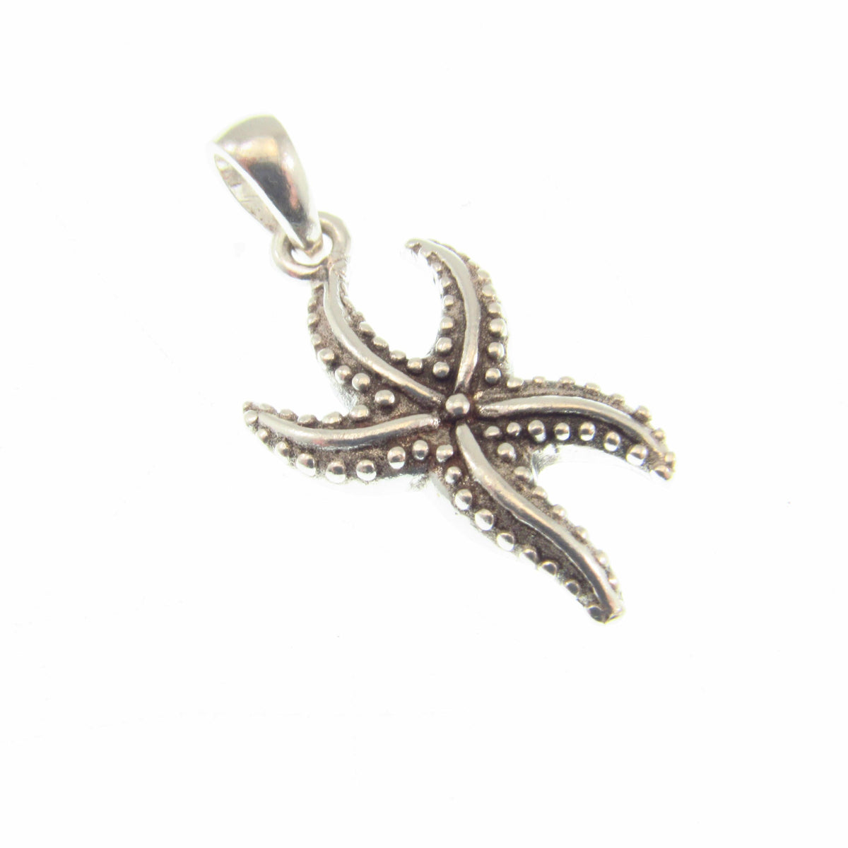 Solid 925 Sterling Silver Starfish Pendant - Nautical Ocean Charm - Sea Life Jewelry