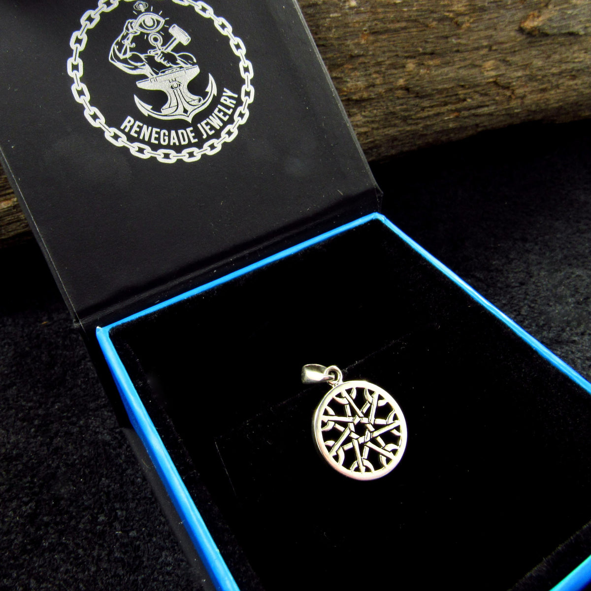 Solid 925 Sterling Silver Heptagram Fairy Star Pendant – Elven Faery 7 Pointed Wiccan Amulet