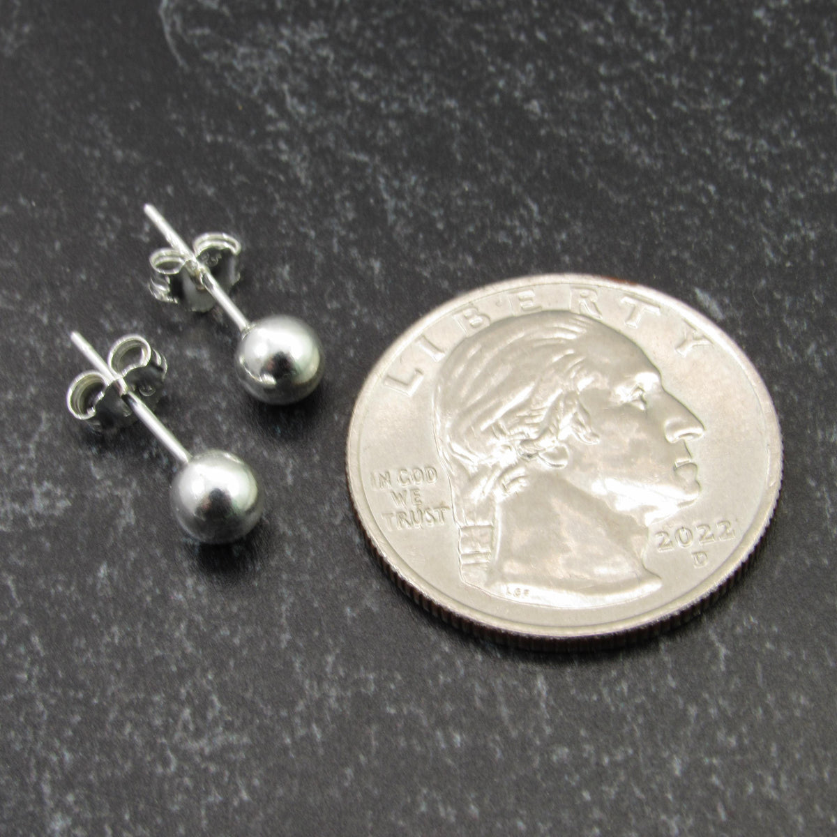 Solid 925 Sterling Silver Ball Stud Earrings – Round Spheres – 2mm 3mm 4mm 5mm 6mm 7mm 8mm 9mm 10mm 11mm – Simple Studs for Men & Women