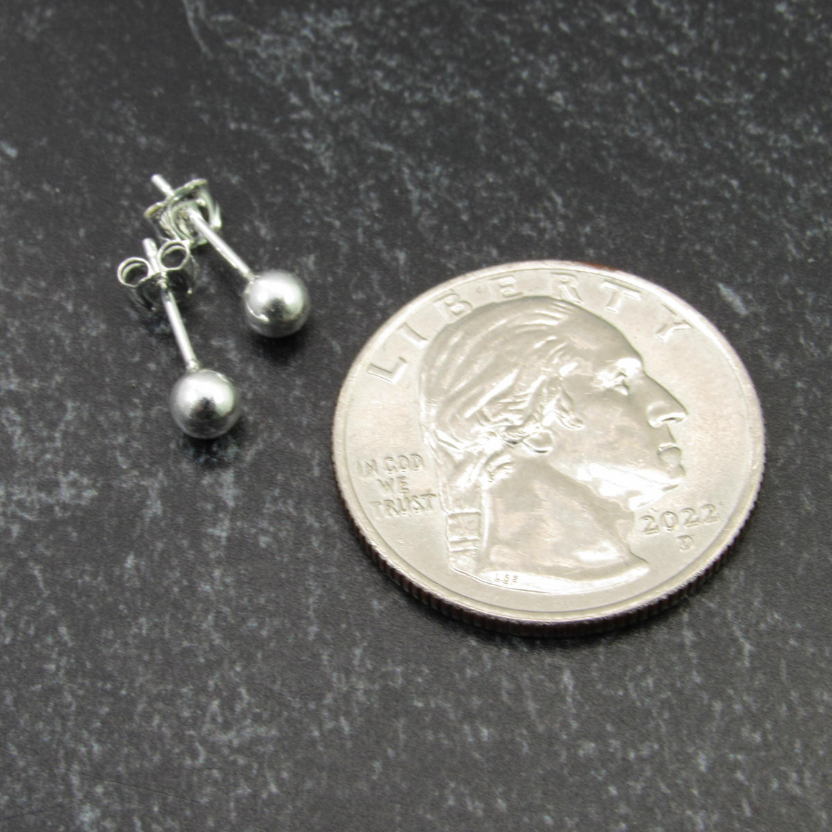 Solid 925 Sterling Silver Ball Stud Earrings – Round Spheres – 2mm 3mm 4mm 5mm 6mm 7mm 8mm 9mm 10mm 11mm – Simple Studs for Men & Women