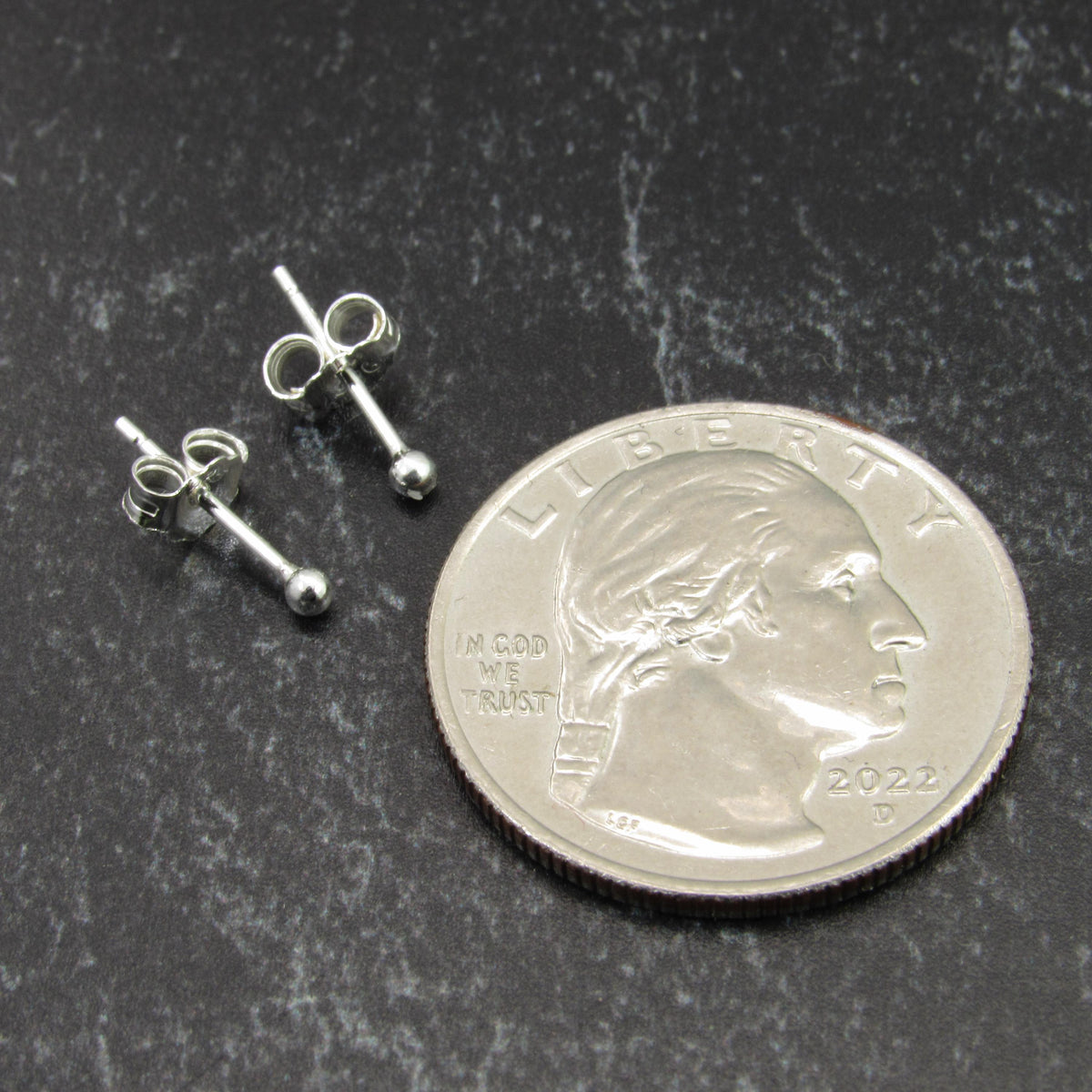 Solid 925 Sterling Silver Ball Stud Earrings – Round Spheres – 2mm 3mm 4mm 5mm 6mm 7mm 8mm 9mm 10mm 11mm – Simple Studs for Men & Women