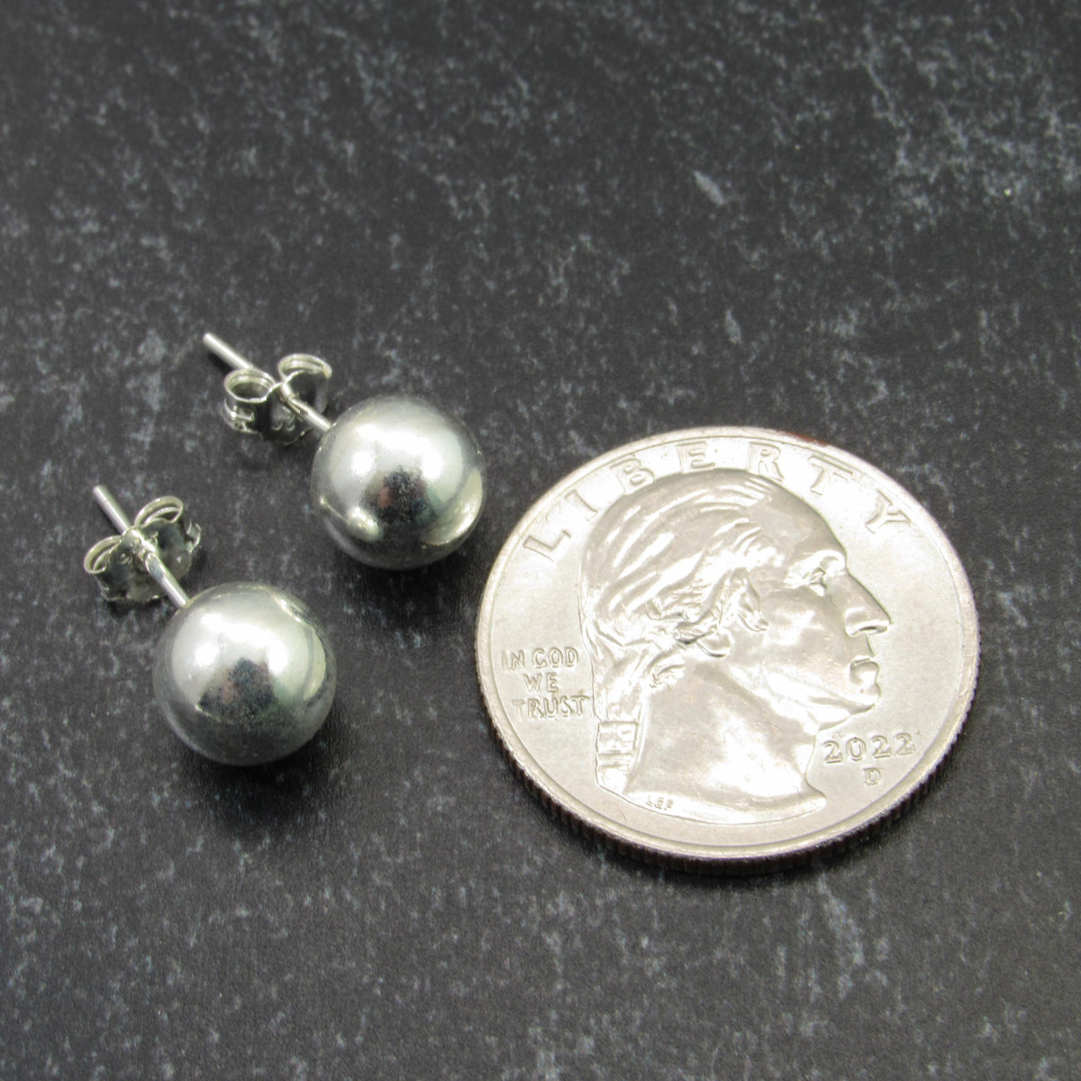 Solid 925 Sterling Silver Ball Stud Earrings – Round Spheres – 2mm 3mm 4mm 5mm 6mm 7mm 8mm 9mm 10mm 11mm – Simple Studs for Men & Women