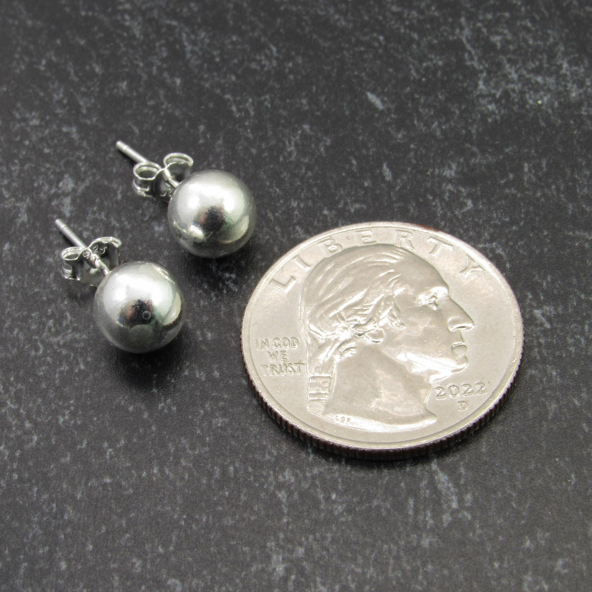 Solid 925 Sterling Silver Ball Stud Earrings – Round Spheres – 2mm 3mm 4mm 5mm 6mm 7mm 8mm 9mm 10mm 11mm – Simple Studs for Men & Women