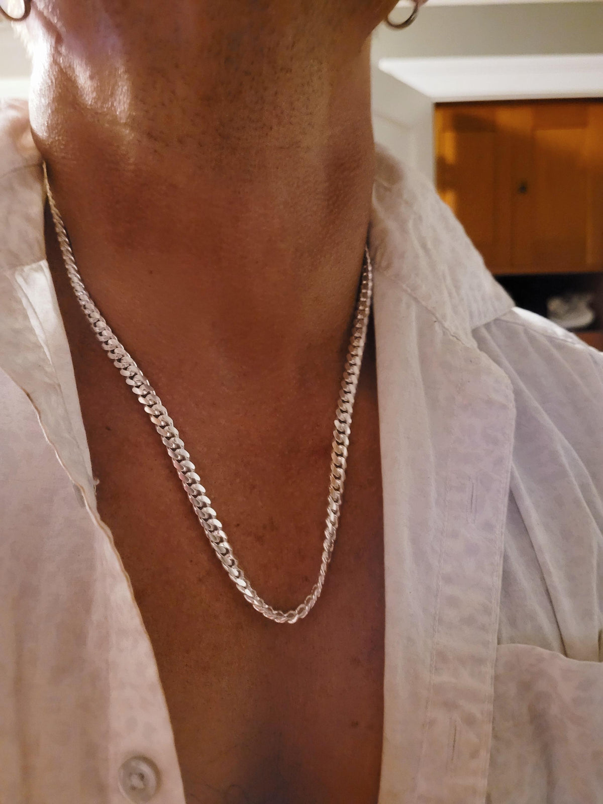 Solid 925 Sterling Silver Miami Cuban Link Chain – Italian Necklace or Bracelet – 3.5mm–9.2mm, 7"-30" Inches, Heavy Cuban Chain for Men