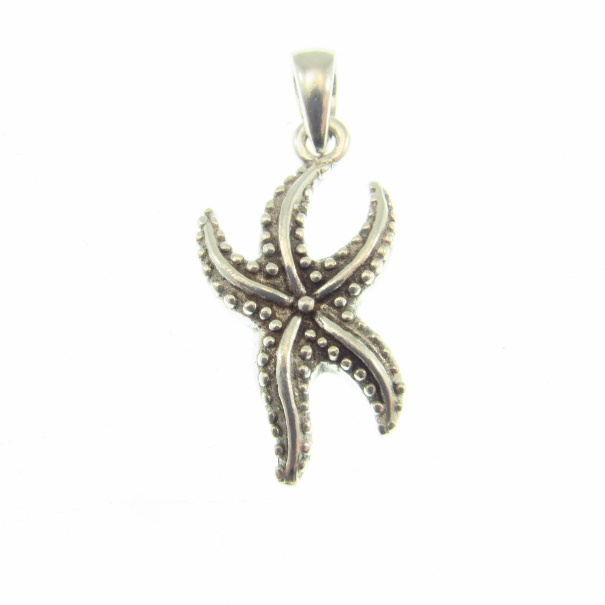 Solid 925 Sterling Silver Starfish Pendant - Nautical Ocean Charm - Sea Life Jewelry