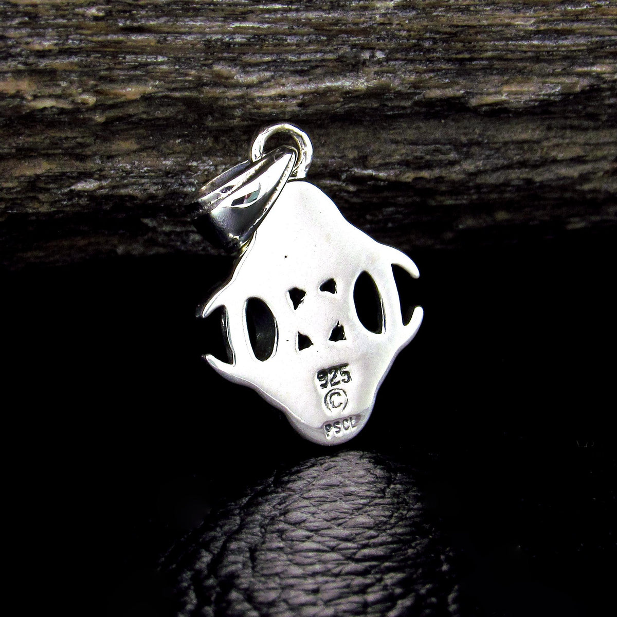 Solid 925 Sterling Silver Phases of the Crescent Moon Celestial Pendant With Enamel Accents