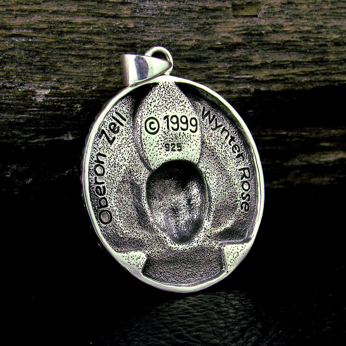 Solid 925 Sterling Silver Ariel Bird Goddess Pendant – Oberon Zell Mythical Winged Pagan Amulet