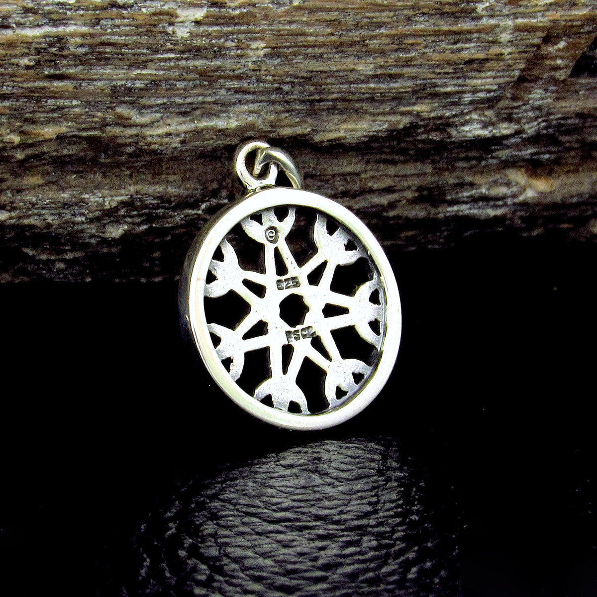 Solid 925 Sterling Silver Heptagram Fairy Star Pendant – Elven Faery 7 Pointed Wiccan Amulet