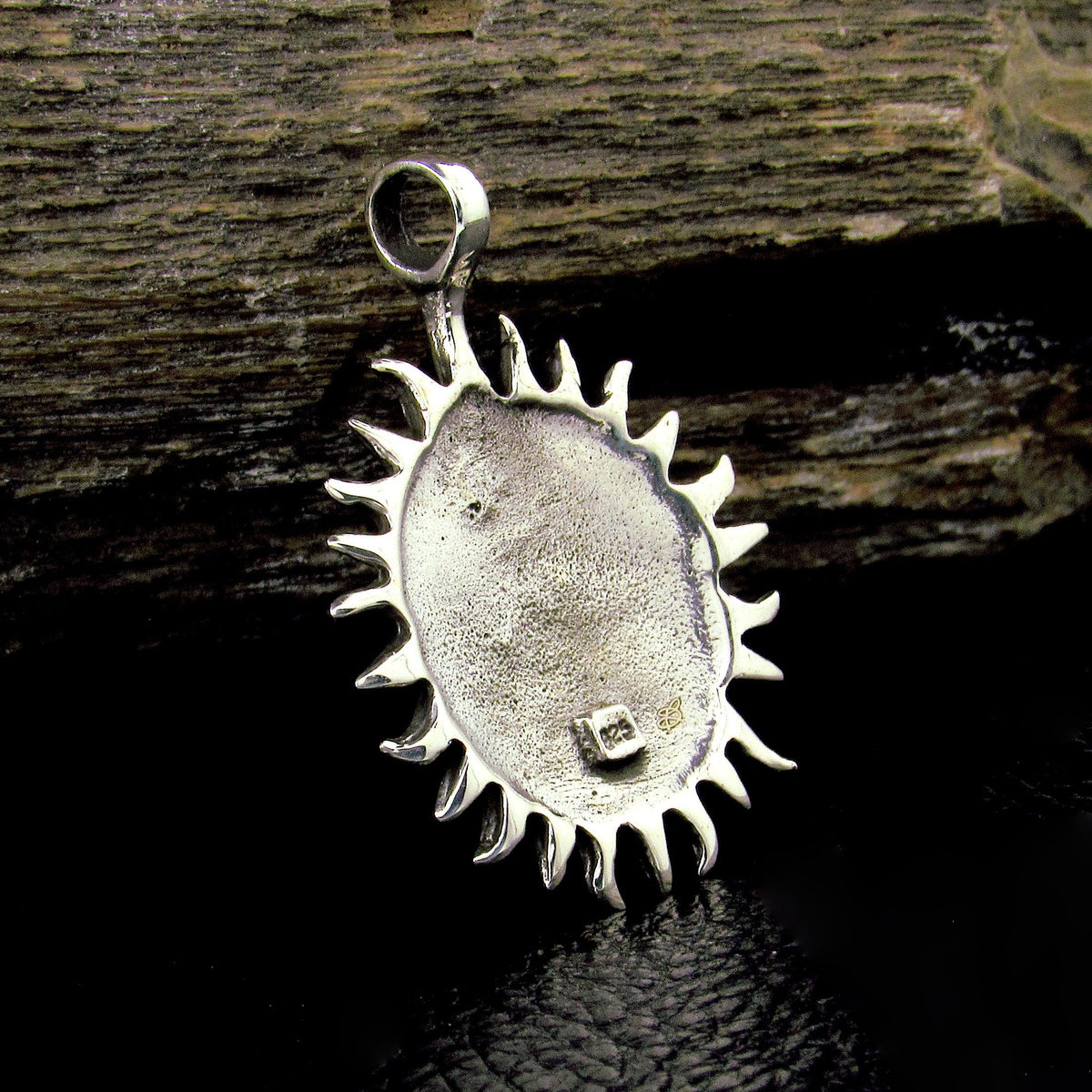 Solid 925 Sterling Silver Sun & Moon Faces Pendant – Celestial Necklace Amulet, Solar / Lunar Jewelry