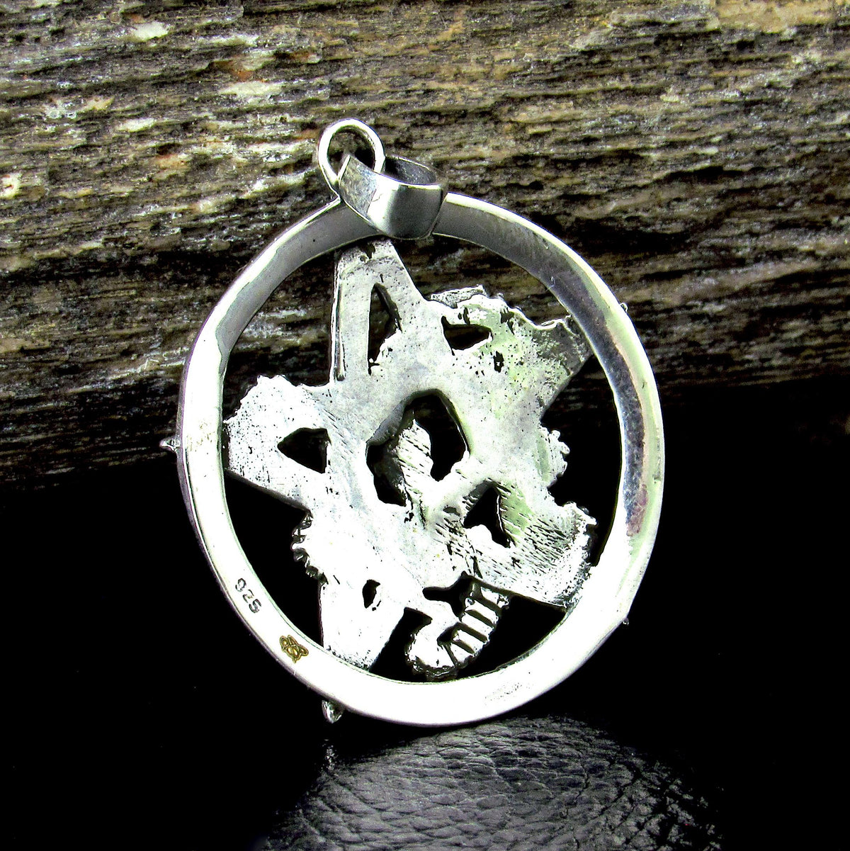 Solid 925 Sterling Silver Intertwined Snake Pentacle Pendant, Interwoven Serpent Ouroboros Pentagram, Pagan Amulet