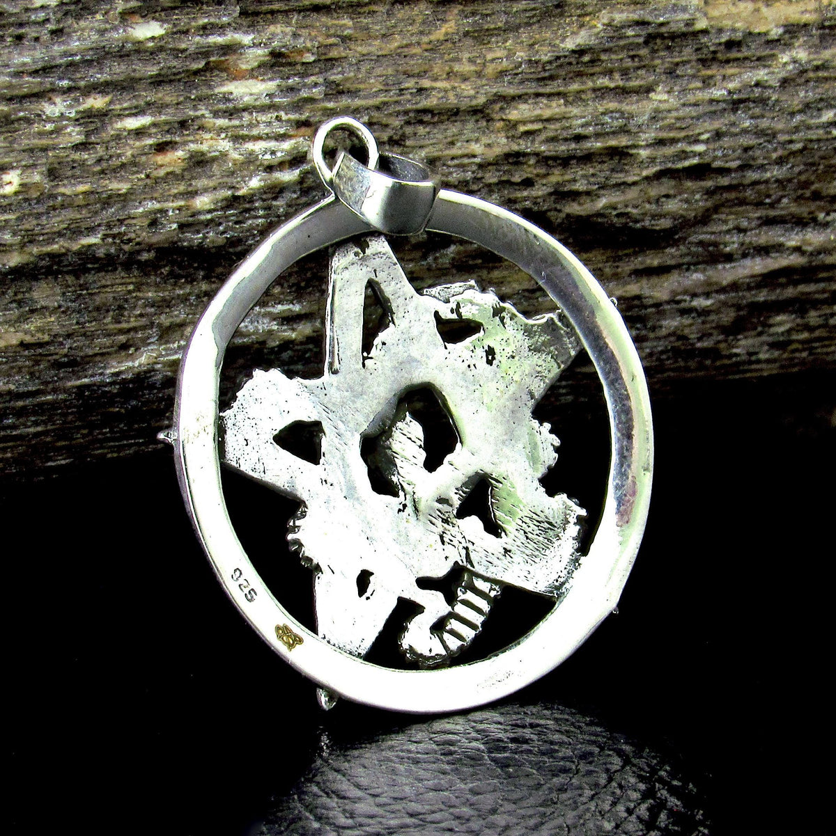 Solid 925 Sterling Silver Intertwined Snake Pentacle Pendant, Interwoven Serpent Ouroboros Pentagram, Pagan Amulet