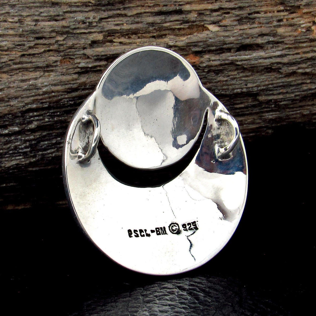 Solid 925 Sterling Silver Earth Moon Pentacle Star Pendant, Celestial Wiccan Cosmic Amulet Jewelry