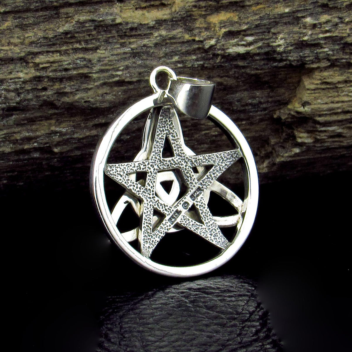 Solid 925 Sterling Silver Celtic Pentacle Pendant, Trinity Knot Pentagram Amulet, Druid Protection Talisman
