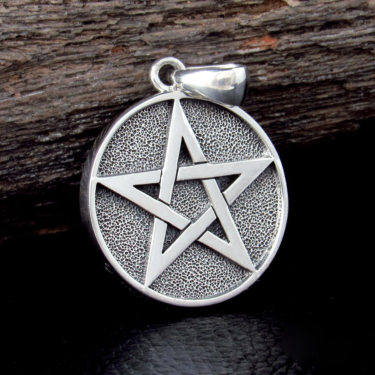 Solid 925 Sterling Silver Yin Yang Pentacle Pendant, Balance & Harmony Talisman, Wiccan Protection Amulet