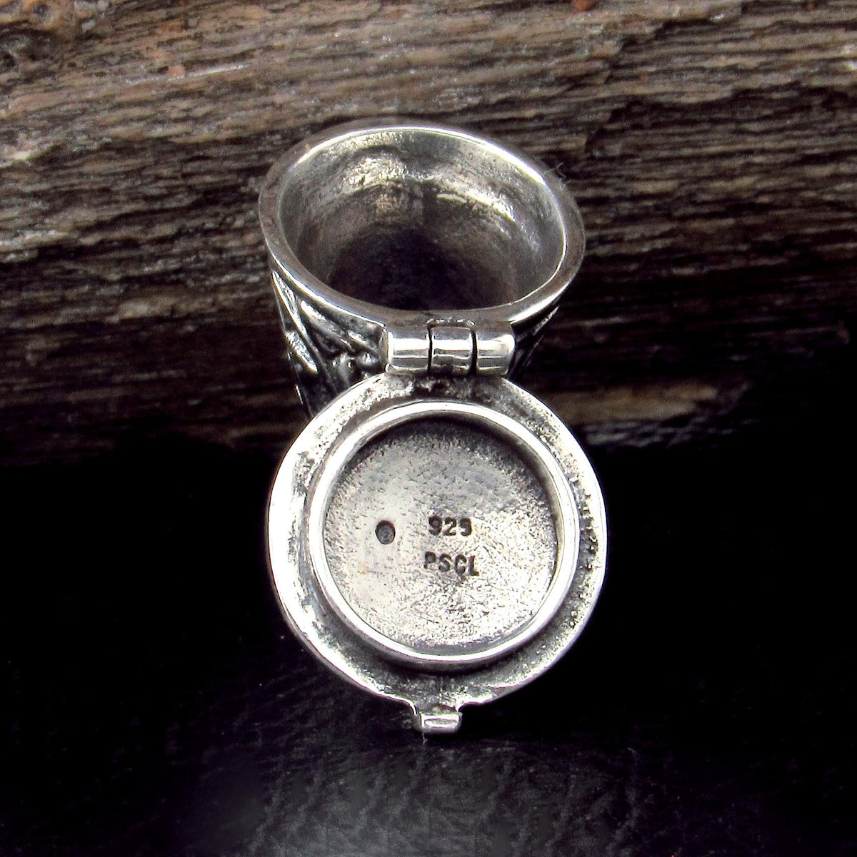 Solid 925 Sterling Silver Pentacle Pendulum, Secret Locket Compartment, Wiccan Pagan Talisman