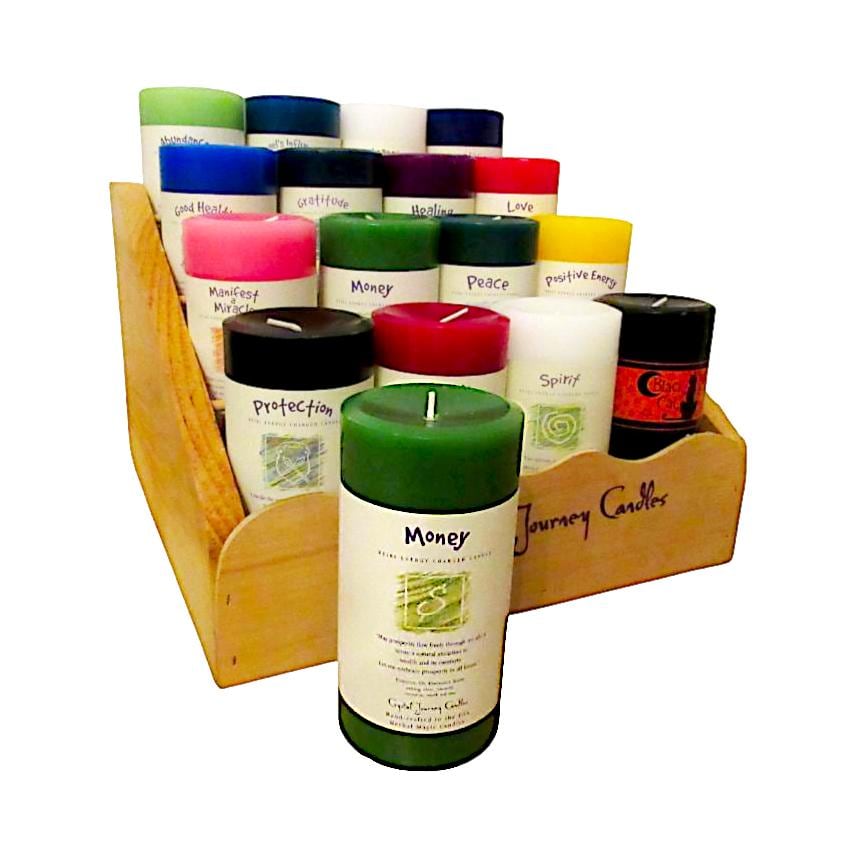 Reiki Charged 3x6 Herbal Magic Intention Candles, Scented Manifestation Candle, Thick Pillar Candle, Natural Altar Ritual Candle 21 Scents