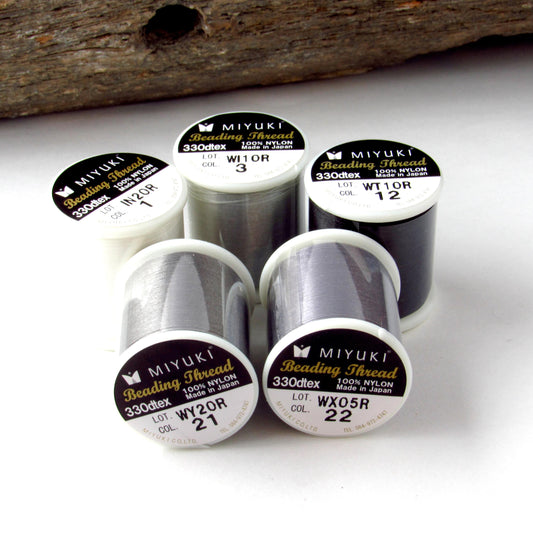 Monochromatic Palette Pack Miyuki Beading Thread 50m Nylon Cord Kit for Delicas Bead Weaving