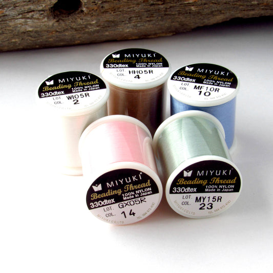 Pastel Palette Pack Miyuki Beading Thread 50m Nylon Cord Kit for Delicas Bead Weaving