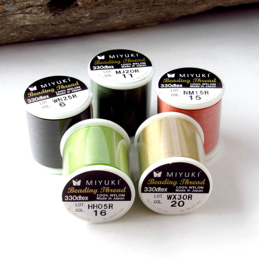 Earth Pack Miyuki Beading Thread 50m Nylon Cord Kit for Delicas Bead Weaving