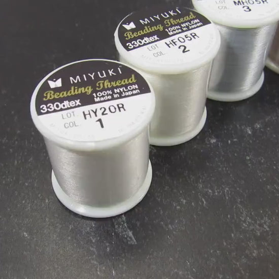 Cool Tones Pack Miyuki Beading Thread 50m Nylon Cord Kit for Delicas Bead Weaving